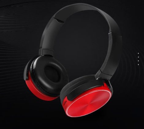 Bluetooth headset  Crispy 450TB - červený