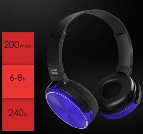 Bluetooth headset Crispy 450TB - modrý