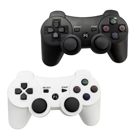 Bezdrôtový ovládač kompatibilný so systémom PS3, 2 ks, biely a čierny Bezdrôtový ovládač kompatibilný so systémom PS3, 2 ks, biely a čierny