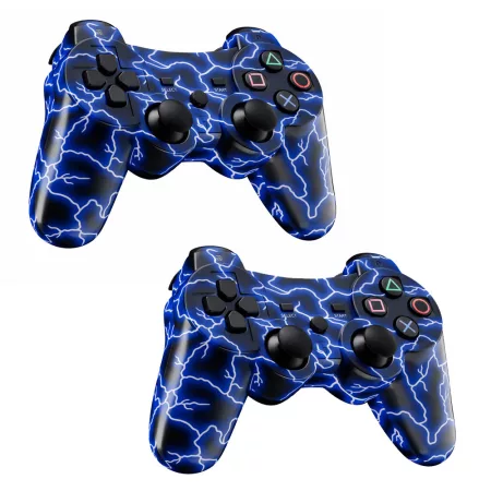 Bezdrôtový ovládač kompatibilný so systémom PS3, 2 ks, modrý Bezdrôtový ovládač kompatibilný so systémom PS3, 2 ks, modrý