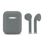   Slúchadlá Inpods 12 Macaron sivé - soft touch ovládanie a matný povrch
