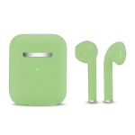   Slúchadlá Inpods 12 Macaron zelené - soft touch ovládanie a matný povrch