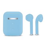   Slúchadlá Inpods 12 Macaron modré - soft touch ovládanie a matný povrch