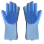 Silikónové rukavice na umývanie riadu