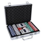   Poker  sada s kvalitnými žetónmi v praktickom hliníkovom kufríku 200ks