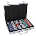 Poker sada s kvalitnými žetónmi v praktickom hliníkovom kufríku 200ks Poker sada s kvalitnými žetónmi v praktickom hliníkovom kufríku 200ks