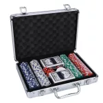   Poker  sada s kvalitnými žetónmi v praktickom hliníkovom kufríku 200ks