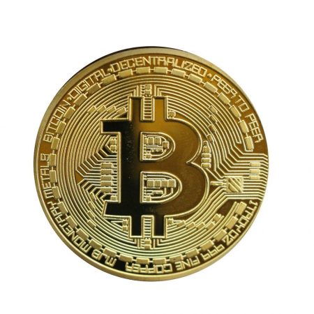 Dekoratívna bitcoin minca