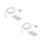 Nabíjacia súprava 2 v 1 - 2 adaptéry EÚ + 2 2m káble Lightning pre zariadenia Apple Nabíjacia súprava 2 v 1 - 2 adaptéry EÚ + 2 2m káble Lightning pre zariadenia Apple