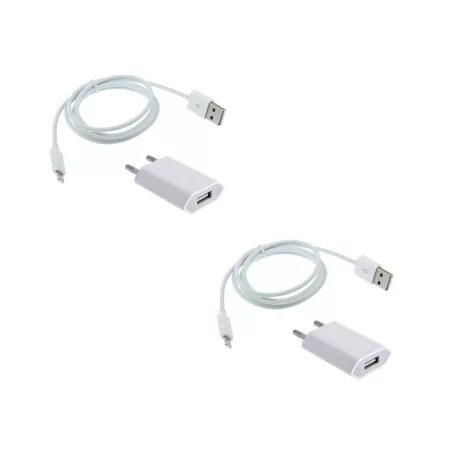 Nabíjacia súprava 2 v 1 - 2 adaptéry EÚ + 2 2m káble Lightning pre zariadenia Apple Nabíjacia súprava 2 v 1 - 2 adaptéry EÚ + 2 2m káble Lightning pre zariadenia Apple