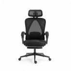   Ergonomická kancelárska stolička Dowinx s opierkou hlavy, bedrovou opierkou a výsuvnou opierkou na nohy.