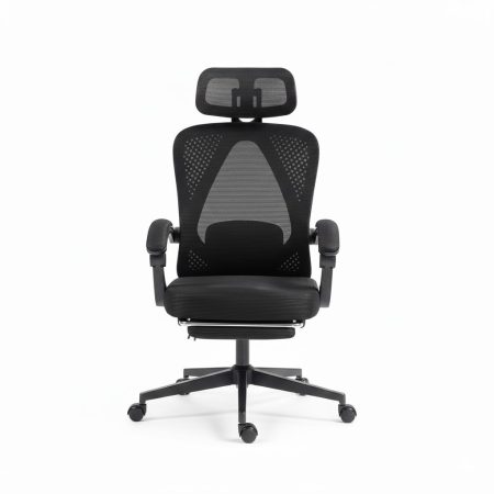 Ergonomická kancelárska stolička Dowinx s opierkou hlavy, bedrovou opierkou a výsuvnou opierkou na nohy. Ergonomická kancelárska stolička Dowinx s opierkou hlavy, bedrovou opierkou a výsuvnou opierkou na nohy.