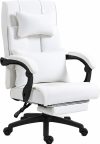 Dowinx manažérska stolička, biela – s opierkou nôh a nastaviteľnou bedrovou a opierkou hlavy