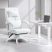 Dowinx manažérska stolička, biela – s opierkou nôh a nastaviteľnou bedrovou a opierkou hlavy