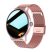 Maomi Z2 ružové inteligentné hodinky s kovovým remienkom