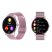Maomi Z2 ružové inteligentné hodinky s kovovým remienkom