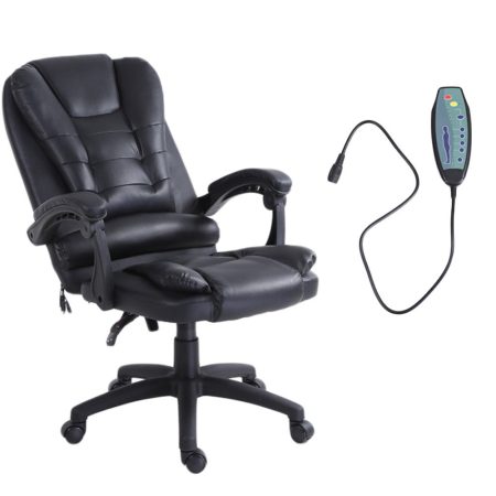 Ardia čierné kancelárské kreslo s masážnou funkciou a s diaľkovým ovládaním