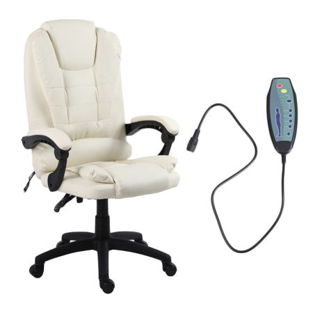 Ardia béžové  kancelárské kreslo s masážnou funkciou a s diaľkovým ovládaním 