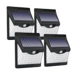  FourKings LED solárne vonkajšie osvetlenie s pohybovým senzorom( 4ks)