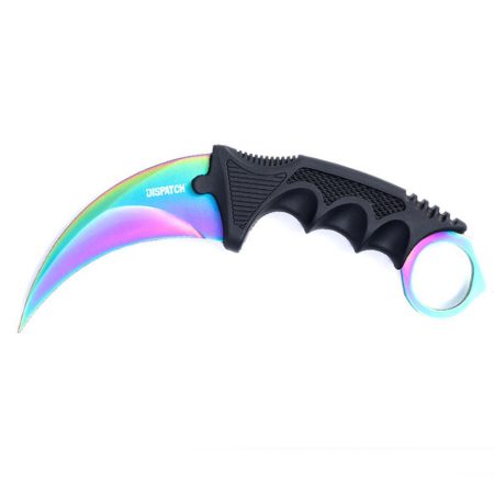 Scorpion Karambit Rainbow- čierna rukoväť
