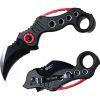 Ork Vreckový zatvárací nôž Karambit červeno-čierna Ork Vreckový zatvárací nôž Karambit červeno-čierna