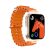 X90 smart hodinky oranžové + slúchadlá + s náhradným bielym remienkom