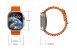 X90 smart hodinky oranžové + slúchadlá + s náhradným bielym remienkom
