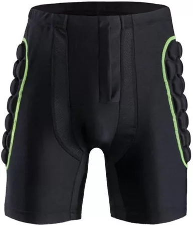 MotoShield pánske nohavice s protektormi čierno-zelené M MotoShield pánske nohavice s protektormi čierno-zelené M