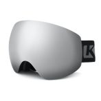   Kutook X-Treme Lyžiarske/snowboardové okuliare - Dvojvrstvová strieborná UV šošovka