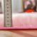  Fluffy Okrúhly huňatý ružový koberec s priemerom 60 cm