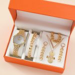   Luxusná 5-dielna súprava šperkov pre ženy, v zlatej farbe