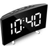 Luxusný minimalistický digitálny zakrivený budík s LED displejom Luxusný minimalistický digitálny zakrivený budík s LED displejom