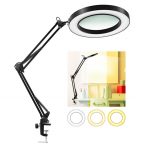 Stolová polohovateľná LED lampa s 8x lupou