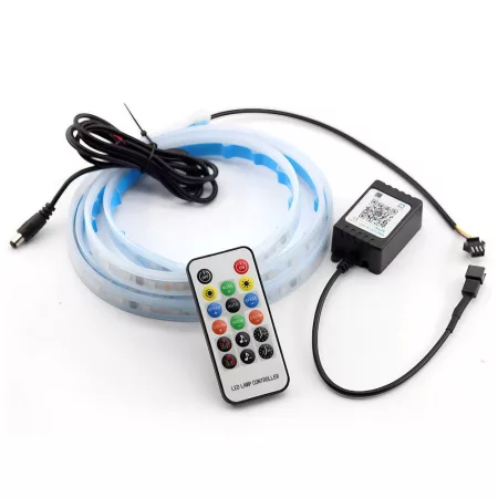Bluetooth LED pásik do auta 180 cm - s ovládaním cez APP + diaľkové ovládanie Bluetooth LED pásik do auta 180 cm - s ovládaním cez APP + diaľkové ovládanie