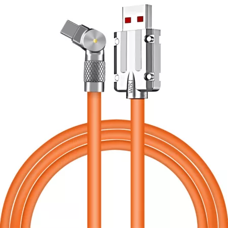 AlphaOne Odolný kábel USB 2.0 - USB C 2m - oranžový AlphaOne Odolný kábel USB 2.0 - USB C 2m - oranžový
