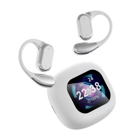 Q18 Bluetooth slúchadlá s displejom, biele Q18 Bluetooth slúchadlá s displejom, biele