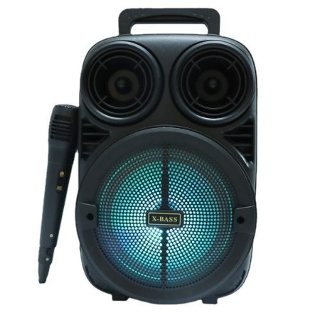 Prenosný 6,5" Bluetooth reproduktor s mikrofónom a LED osvetlením