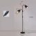 Moderná stojacia lampa s dvojitým tienidlom – 170 cm