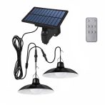 Solárna vonkajšia závesná lampa s 2 svetlami a diaľkovým ovládaním Solárna vonkajšia závesná lampa s 2 svetlami a diaľkovým ovládaním