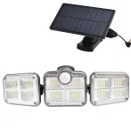 3-panelový solárny LED reflektor s pohybovým senzorom – vonkajšie bezpečnostné osvetlenie 3-panelový solárny LED reflektor s pohybovým senzorom – vonkajšie bezpečnostné osvetlenie
