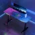 Elektricky nastaviteľný herný stôl s RGB osvetlením – 140×60 cm