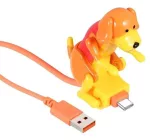 Vtipný hopsajúci pes USB nabíjací kábel – type C