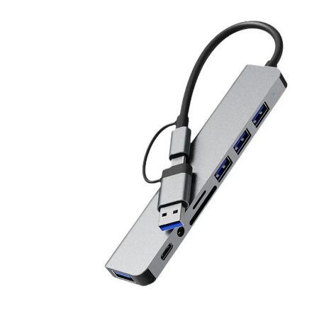 USB Type-C 8 v 1 univerzálny HUB rozbočovač