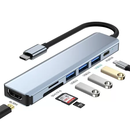 7 v 1 HUB s USB-C konektorom 7 v 1 HUB s USB-C konektorom