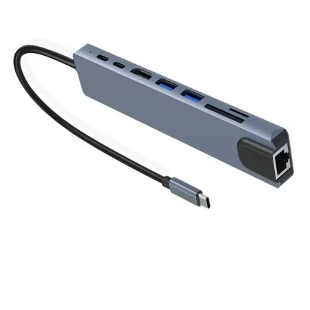 8 v 1 HUB s USB-C konektorom 8 v 1 HUB s USB-C konektorom