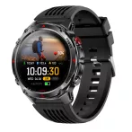   HT37 Smart hodinky – Bluetooth hovory, GPS, AMOLED displej, šport a zdravie v jednom – čierné