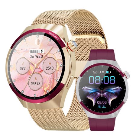 SK6 Mini dámske inteligentné hodinky – elegantné, kompaktné s Bluetooth volaním a vymeniteľnými remienkami