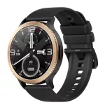   T01 čierné smart hodinky – Bluetooth hovory, merač pulzu, krokomer