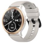   T01 strieborné smart hodinky – Bluetooth hovory, merač pulzu, krokomer