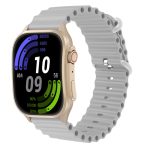   Laxasfit H7 inteligentné hodinky s Bluetooth volaním, meraním pulzu, krokomerom, monitorovaním spánku, zakriveným displejom, na outdoorové športy, strieborné